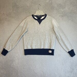 Polo Ralph Lauren Crewneck Sweatshirt Mens M Athletic Goods Gray Blue
